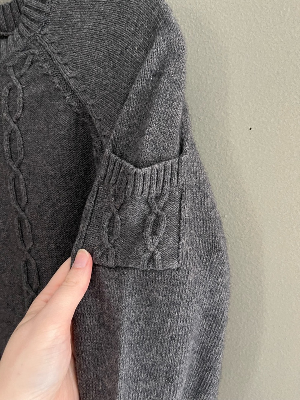Columbia Sweater Cable Knit Crewneck Cozy Pullover Angora Wool Cotton Blend - Picture 11 of 11